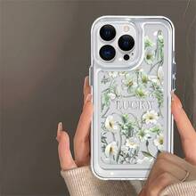 Funda para teléfono móvil compatible con phone 16 Pro Max, 16 Plus, 16 Pro, 16, 15, 14, 13, 12 y 11. Esta innovadora y elegante funda transparente de TPU suave cuenta con un diseño único, orificios de precisión para la lente y es resistente a golpes y caídas. Gotas. - transparente - Ver 2