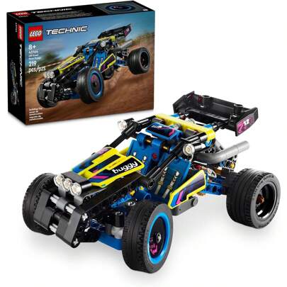 LEGO Technic Off-Road Race Buggy Buildable Car Toy, Cool Toy For 8 Year Old Boys, Girls And Kids Who Love Rally Contests, Race Car Toy Featuring Moving 4-Cylinder Engine And Working Suspension, 42164