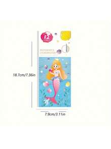 12 pezzi/libro, Pittura ad acquerello, Pittura graffiti, Pittura graffiti d'artista, Pittura ad acquerello cartoni animati, Pittura tascabile da viaggio, Regalo per le vacanze, Regalo per il Ringraziamento e il Natale. I blocchi colorati nell'immagine sono pigmenti che devono essere sciolti in acqua prima dell'uso. Lo sbiadimento del colore è un fenomeno normale, poiché il prodotto si scioglie a contatto con l'acqua.