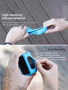 1pc Durable Silicone Protective Case, Designed For GoPro HERO 12/11/10/9 - Full Protective Shell With Lens Cover And Wrist Strap (Suitable For Cycling, Skiing And Vlogging) - Multicolor - View 6