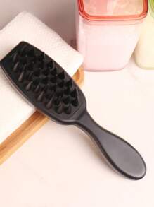 1 Stück Shampoo Bürste Kopfhaut Massagekamm, Silikon Haar Scheuerbürste mit langem Griff für Haarwachstum und Schuppen Entfernung, für Zuhause Gebrauch Haarbürste Kamm (Pink Schwarz Braun Lila), Haarzubehör, Haarstyling, Haarprodukte, Haarkamm, Haarzubehör, Haarstyling Set, Haarpflegesatz