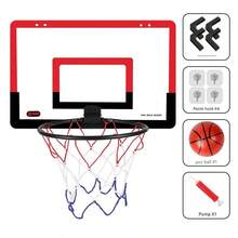 1 Set Indoor Basketball Hoop With Transparent Backboard, Suitable For Home And Outdoor Activities, Indoor Foldable Basketball Hoop Without Drilling, Basketball Hoop Set, Basketball,Basketball Hoop With A Ball And And 4 Hooks For A Gift. - Multicolor - View 10