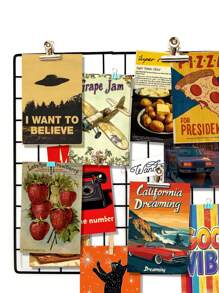 50 张复古海报系列装饰墙卡，美好生活温馨明信片、留言卡、室内卧室墙壁装饰贴纸，适用于学校用品，返校