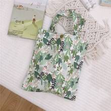 Women Tote Bags - 白底綠葉 - 查看 8