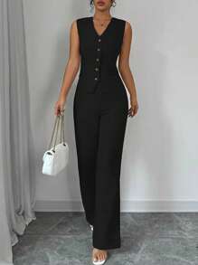 Women's Elegant Casual Fashion Office Commute Business Suit Waistcoat