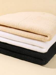 Pacotes de 1/3 peças de gorros de inverno para meninas e bebês, gorros macios para bebês, gorros de malha para crianças