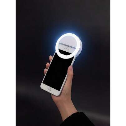 Fill lights Đèn vòng selfie hiện đại với 28 bóng LED, sạc USB, có thể điều chỉnh độ sáng, thiết kế kẹp tiện dụng cho điện thoại thông minh, trang điểm, ruy băng - Điều khiển bằng nút bấm, độ sáng có thể điều chỉnh, không gây tiếng ồn hoặc nhấp nháy, bề mặt nhựa không đánh bóng - Bao gồm cáp USB, có thể đặt độc lập - Thích hợp cho nhiều phòng, đặt trên bàn (Hồng/Trắng/Xanh dương/Đen)