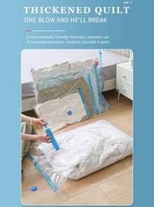 10/20Pack Extra Large Vacuum Storage Bags 40"X60" With Hand Pump, Airtight Compression, Dust & Moisture Resistant, Zip Closure, No Electricity Needed, Multipurpose Plastic Bags For Clothing, Bedding, Dorms, Moving