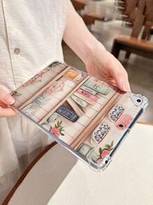 Nuevo estuche protector de silicona suave y transparente con diseño floral pintado para iPad 10.2 2021/2020, iPad Air 5, iPad 9th Gen, iPad Mini 6, iPad Pro 11, iPad 8th Gen, iPad 7th Gen, iPad 10.2 2018