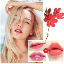 3 Pack Crystal Flower Jelly Lipstick,Magic Color Changing Lipstick,PH Clear Temperature Color Changing Lip Gloss,Lip Balm,Long Lasting Nourishing Moisturizing Lip Stick
