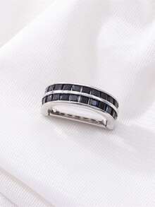 1pc Fashionable Men's Versatile Solid Color Copper Alloy Tie Clip, Suitable For Everyday Wear In All Seasons, D-Shaped Buckle - Tie Hoop - View 22