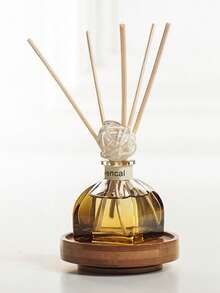 1 pieza, ambientador de 50ML con 5 varillas aromáticas, adecuado para desodorizar el baño, perfumar el dormitorio, decoración del hogar, botella de cristal, forma rectangular, sin plumas, aceite esencial perfumado de larga duración, ideal para eliminar olores, regalo ideal para el Día de San Valentín, aromaterapia, difusor, fragancia para el hogar, ambientador de casa - Muchos estilos - Ver 5