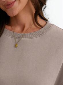 Womens Sweatshirts Oversized Crewneck Y2K Hoodies Fall Fashion 2025 Teen Girls Clothes Cute Winter Pullover Sweater - trắng - Xem 11