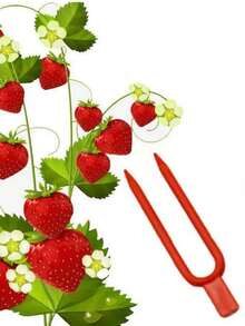 1/5/10Pcs Of Green Plastic Strawberry Propagation Cups, Potted Strawberry Propagation Accessories Are Used In Home Balconies And Gardens. Both Hanging Pots And Soil-Inserted Types Are Suitable For Round And Square Flower Pots - Multicolor - View 10
