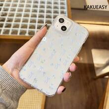 Funda para teléfono Linda Flor Arco Estilo universitario Estético Teléfono transparente 16, 15 14 13 12 11 Pro X XSMAX Teléfono transparente Cumpleaños Damas Hermana Chica adolescente Cosas de moda - transparente - Ver 2