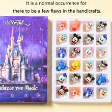 Disney 24PCS Disney Surprise Box Lucky Draw Game Cute Figure Keychain Fashion Accessory Decor For Bags Backpacks Room Desk Display Collectible Gifts Fun Play Novelty Items