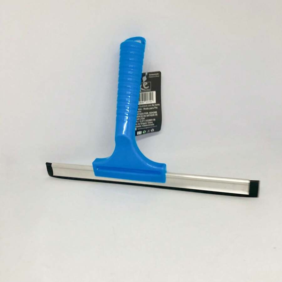 Rodo de Limpeza pia Vidro Alumínio com cabo de plástico KEHOME - Azul - Visão 1