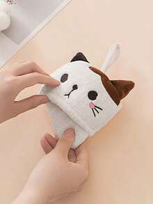 3/1pc Cute Cartoon Cat Towel - Soft Coral Fleece Pocket Towel Suitable For Bathroom And Kitchen - Highly Absorbent Dual-Use Wiping Towel, Home Bathroom Decor, Summer Wedding Girlfriend Gift, Bathroom Towel, Bathroom Shower Essential, Hair Brush Towel, Travel Holiday Essential, Pool Essential, Bathroom Accessory, Outdoor Camping Essential, Travel Essential, Bathroom Decor, Bathroom Towel - Multicolor - View 7