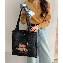 Women Shoulder Bags - 蘋果小狗絎縫雙層包-粉紅色 - 查看 4