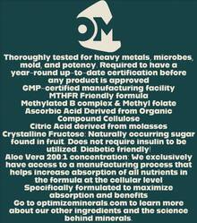 Complete Mineral Restoration | Optimize Minerals With Fulvic Acid |   UsDA OrganicPlant-Based Minerals | 60 Fast-Dissolve Tablets - 30天供應量 - 查看 4
