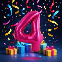 40 Inch Magenta Color Number Balloons, Large Foil Polyester Balloons For Birthday Party Decorations, Suitable For Birthday Theme Parties And Events, Anniversary Celebrations, Graduation Ceremonies, Valentine's Day, Baby Showers, Home Decor Room Background Decorations - Hot Pink - View 19
