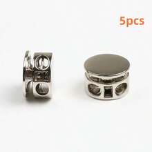 5件/10件可调节金属弹簧按扣 - 圆形绳扣，适用于夹克/连帽衫/裤子 - 彩色 - 查看 16