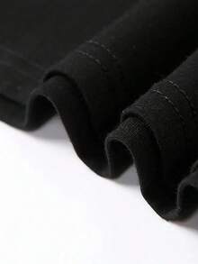 T-Shirts Kawaii Deadpool Splatter T Shirt Men Short Sleeved T-Shirt Casual Tee Cotton Slim Fit Tshirt Merch Hale Spring Summer - 黑色 - 查看 5