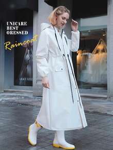 Hochwertige Mode-Regenmantel, verstärkter Regenmantel, wasserdicht und windundurchlässig, Regenjacke für Frauen, multifunktionaler Regenmantel für Outdoor-Aktivitäten, Regen-Outfit, Regenjacke für Radfahren, Reisen, Klettern, Wasserdichter Regenmantel für Erwachsene, Reise-Mode-Regenmäntel, tragbarer verstärkter Regenponcho, Regenkleidung