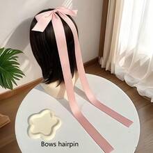 1pc Bowknot Bohemian Polyester Lolita Lace Headband, Versatile Lolita Lace Headband, Sweet Headband Accessory; 5pcs Japanese School Girl/Magical Girl Sakura Xie'Anran Style Hair Clips; 1 Pair Handmade Cute Japanese Angel Wings Hair Clips, Crystal Bowknot Decor Hair Clips - Bow Headdress - View 12