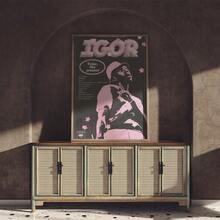 1 Pc Canvas Painting,IGOR, Creator, Album, Poster, Columbia,Wood Framed Painting (1) Thickness 2.5 Cm/ 1 Inch-Home Decoration For All Occasions,Ideal New Year, Valentine's Day,Thanksgiving,Easter,Christmas Gift,Room Decoration Aesthetic,Wall Decoration Art,Perfect Gift,Autumn And Winter Wall Decoration,Living Room Decoration, Bedroom Decoration, Kitchen Decoration, Entry Decoration, Bathroom Decoration, Direct Wall Painting, High Quality Wall Painting Poster,Modern Home Decoration Stretched And Framed Ready To Hang - 黑色 - 查看 4