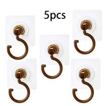 1/3/5 Mehrfarbige drehbare Küchenhaken - Einfach zu installieren, ohne Bohren erforderlich, selbstklebende Haken für Küche und Badezimmer Aufbewahrung/Hängepflanzen/Laternen/Windspiele, praktische moderne Heimdekorationshaken - Verschiedenfarbig - Übersicht 21