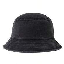 1pc Women's Solid Color Breathable Washed Bucket Hat, Suitable For Outdoor, Beach, Fishing, Daily Outfit, Spring/Summer - A - View 8