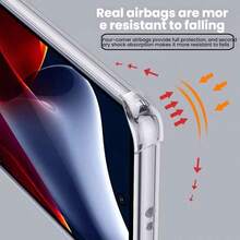 Transparent Air Cushion Phone Case Suitable For Moto Phones, Phones, Moto X30 Pro, Moto G82, Moto G75, Poco M3 Pro 5G, Poco M2 Pro, Nothing Phone (2a) Plus, Nothing Phone (3a), And Other Phone Models - Clear - View 3