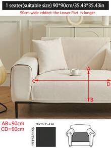 1 Vỏ bọc đệm ghế sofa mọi mùa, Bảo vệ ghế sofa chống trượt tối giản hiện đại, Vỏ bọc ghế sofa chống thấm nước, chống bụi, có thể giặt được, Mềm mại và chống phai màu, Thân thiện với thú cưng, Phù hợp với ghế sofa hình chữ L và ghế sofa 1/2/3/4 chỗ ngồi - trắng - Xem 15