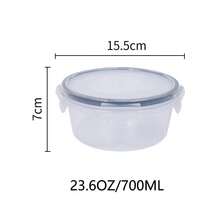 8pcs Assorted Size Transparent Food Storage Containers With Tight Sealing Lids - Ideal For Fruits, Vegetables, Pasta Etc. Reusable Polypropylene Set, Microwave Jars (Assorted Styles)