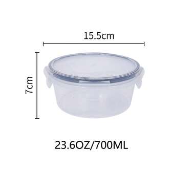 8pcs Assorted Size Transparent Food Storage Containers With Tight Sealing Lids - Ideal For Fruits, Vegetables, Pasta Etc. Reusable Polypropylene Set, Microwave Jars (Assorted Styles)