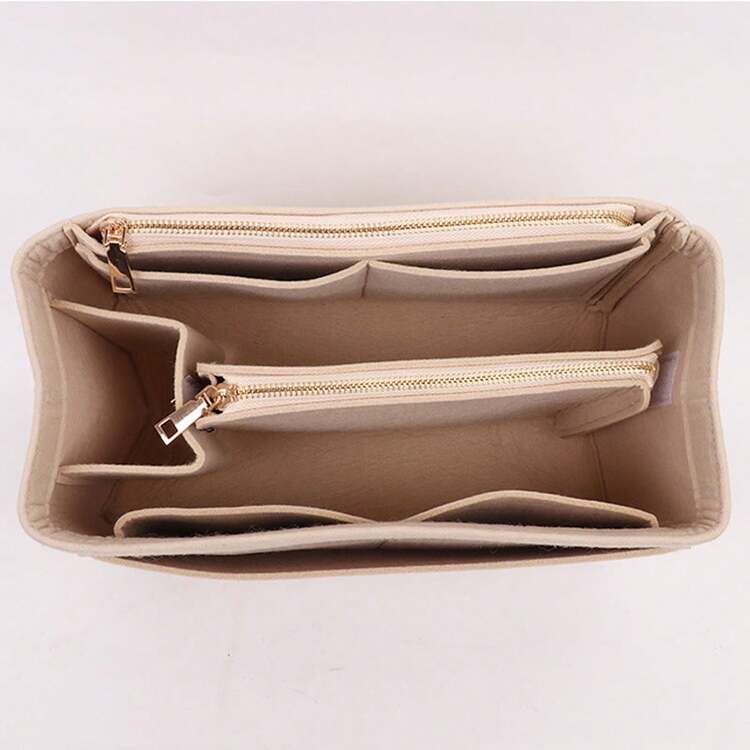 1 pieza Bolsa de aseo/Organizador de maquillaje/Caja de almacenamiento de escritorio de función múltiple y expandible, extra grande/grande/mediana/pequeña, útiles escolares - Negro - Añade 9