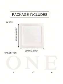 适合男孩或女孩的一周岁生日装饰套装，包含3个“ONE”字样气球、透明积木拼成的“ONE TWO THREE”字母，可用作拍照道具和蛋糕背景。不含气球。 - 白色 - 查看 7