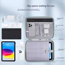 Protective Case Compatible With IPad Pro 12.9 ", For Macbook Air 13.3/Pro13.3/Pro14 Tablet Sleeve Bag For Matebook 14 Tablet Case - Black - View 2
