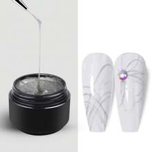 10ML UV Gel Varnish French Nails White Nail Polish Gel For Manicure Gellak Semi Permanent Hybrid Nails Art White Gel Nail Polish,Spider Nail Gel Polish Artistic Designs Spider Gel For Nails, Paint Wire Long Lasting Spider , Drawing Gel Polish For Line Outstanding Effect Nail Art Enthusiasts & Professional