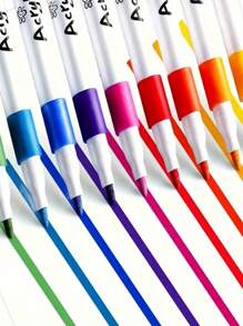 12/24/48/60 ألوان أقلام تحديد أكريليك، مقاومة للماء وزيتية، مع أطراف متنوعة (خفافيش، زهور، أسماك، إلخ) لرسم على الصخور، صنع البطاقات، الحجر، المعدن، السيراميك - مثالية لديكور عيد الفصح، هدايا ، هدايا الحفلات، زينة عيد الميلاد والأعمال اليدوية، ديكور عيد الميلاد، موسم العودة إلى المدرسة