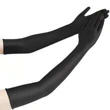 6pcs/3 Pairs Women's Long, Medium & Short Gloves Set, Summer Funny Cosplay 1920s Gatsby Party Costume Accessories, 52/42/20cm Black & White Elegant Etiquette Driving Riding Sun Protection Masquerade Ball Single Party Decorations - Multicolor - View 14