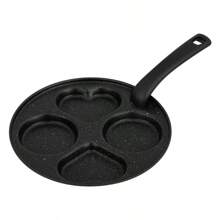 4-In-1 Large Nonstick Dishwasher Friendly Frying Pan, Electric Stove Compatible Multi-Purpose Cast Iron Base Medical Stone Coating 4-Hole Breakfast Pan - Classic Black 4-Well Flat Bottom Single Handle Skillet For Eggs, Pancakes, Patties, Burgers | Perfect For Breakfast, Brunch, Mother's Day Gifts - Multicolor - View 12