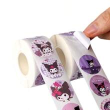 Sanrio Stickers Hello Kitty My Melody Cinnamoroll Kuromi 500pcs Cartoon Cute Decoration Children's Stickers Handbook Reward Gift Seal Girl Stickers Long Roll Holiday Gift