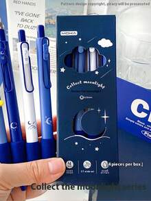 返校学生办公书写笔，新款按钮圆珠笔，0.5毫米黑色墨水，高品质中性笔