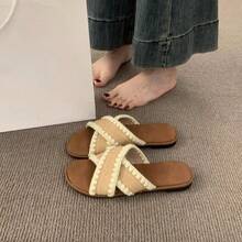 Women Sport Sandals - 杏色交叉款 - 查看 7