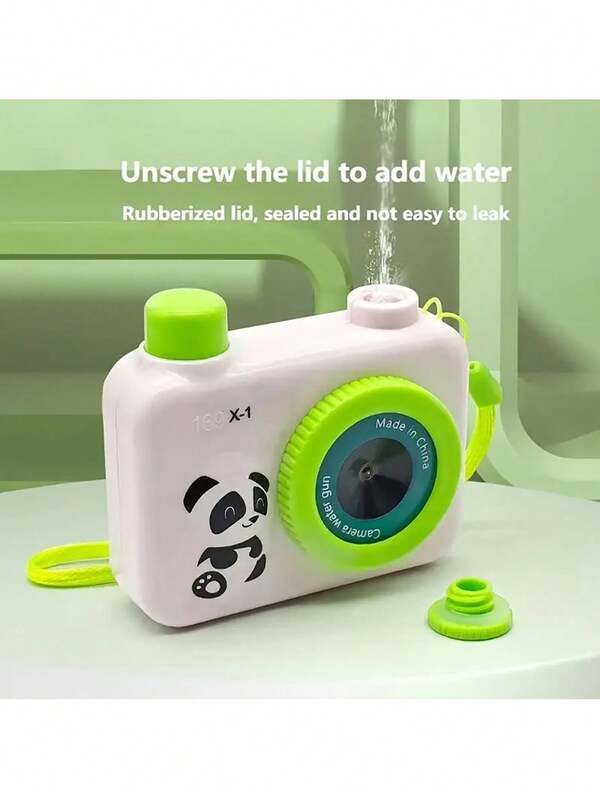 1pc Camera Shaped Water Gun - Portable Plastic Prank Prop, Discreet Spray Surprise, Hilarious Party Gift, Creative Funny Gag Toy For Adults & Teens, White/Green, Perfect For Birthday, Halloween, Thanksgiving Gifts