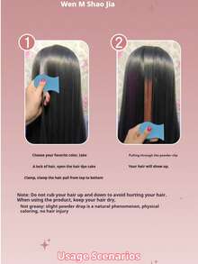 1 件彩色发粉扑，一次性使用染发粉扑，多色辫子临时染发剂，可靠 - 完美礼物、生日礼物、理想礼物、惊喜礼物、节日礼物、季节性礼物、万圣节礼物、圣诞节礼物、游戏爱好者精致礼物、礼物、玩具