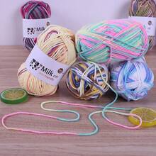 6 件/包多色渐变染色彩虹腈纶纱线、条纹针织材料纱线、钩针纱线、温暖柔软的纱线，适用于编织毛衣、围巾、袜子、手套、帽子、披肩和其他配饰 - 6團裝 - 查看 3