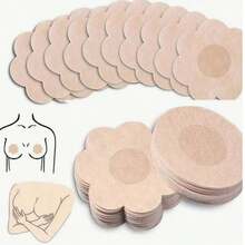 100 片一次性乳贴，自粘且隐形，非常适合无肩带连衣裙、内衣配饰和女士内衣。 - 彩色 - View 5